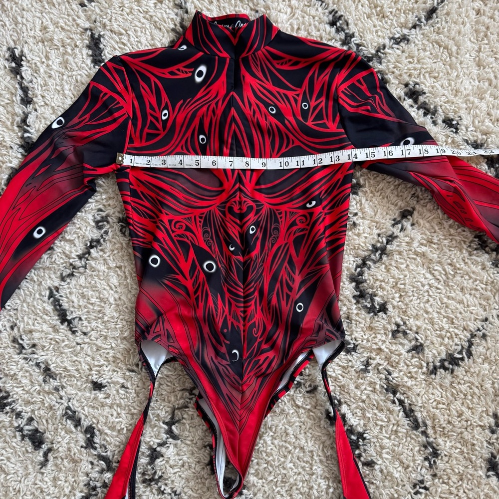 Candy Catz I C U Chaps Leotard size L - Picture 2 of 7